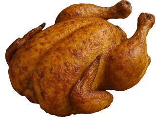 Whole roast chicken, grilled until browned.