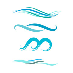 Obraz premium Dynamic 3D water wave with smooth curves, realistic reflections, and vibrant blue tones—perfect for aquatic-themed designs.