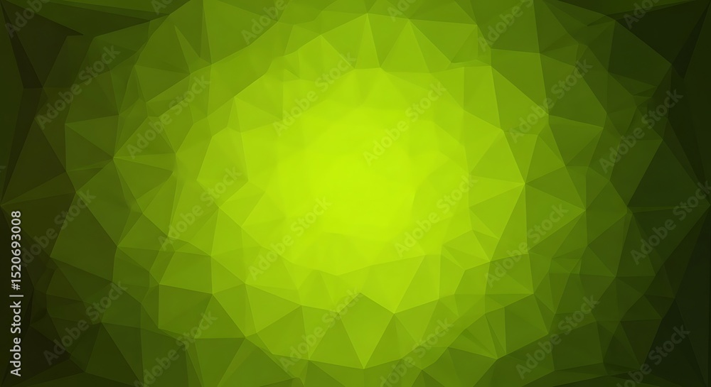 Poster abstract green low polygonal background texture for design projects