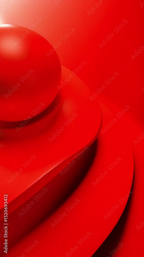 Poster Abstract Red Forms: A Dynamic 3D Animation
