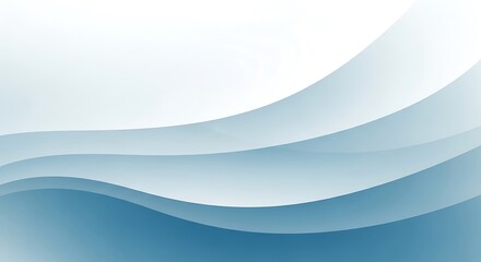 Obraz premium Abstract Blue and White Wave Background Design for Modern Presentations and Websites