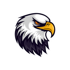 Fototapeta premium fierce eagle head mascot illustration