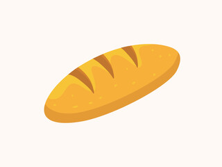 Bread vector design illustration in simple flat style