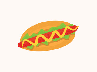 Hot dough vector design illustration in simple and modern style