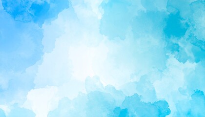 Obraz premium 青い水彩 背景