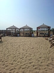 beach hut on the beach