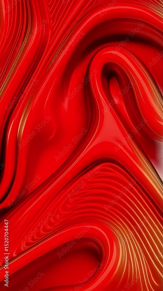 Poster Abstract Red Liquid Motion: Dynamic Waves and Curves