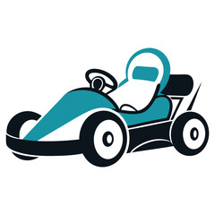 Obraz premium Go kart racing icon design illustration