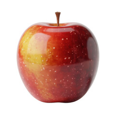 Red apple image isolated on transparent background