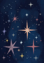 A dreamy night sky filled with stars