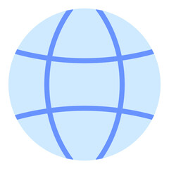 User interface earth globe icon