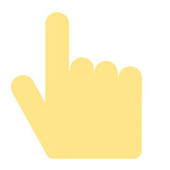 User interface hand cursor icon