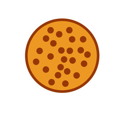 Obraz premium Illustration of a Chocolate Chip Cookie