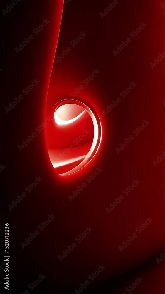 Poster abstract red form: a kinetic study in curves and light