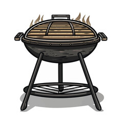 barbecue grill isolated