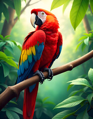 blue and yellow macaw ara