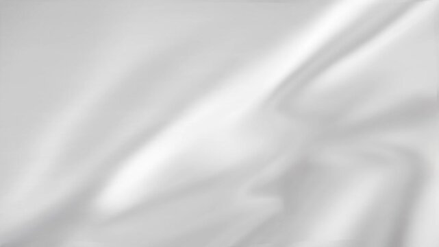 Abstract white silk fabric texture background. Cloth soft wave. Creases of satin	