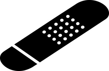 Band Aid Silhouette Vector Illustration 