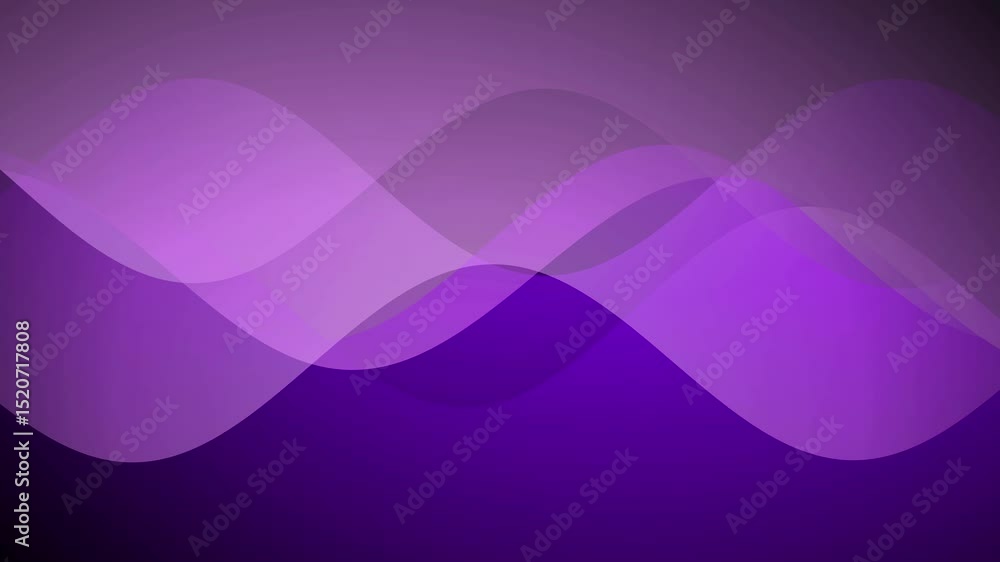 Poster abstract wavy purple gradient background with overlapping forms for modern design and visual effects
