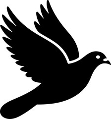 pigeon silhouette vector