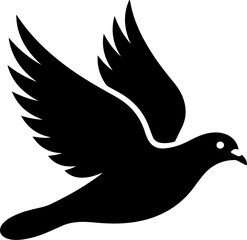 pigeon silhouette vector