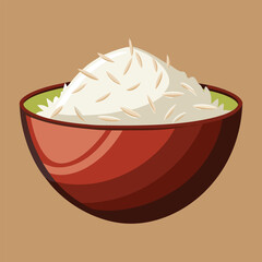 Coconut shaving  vector art illustration.