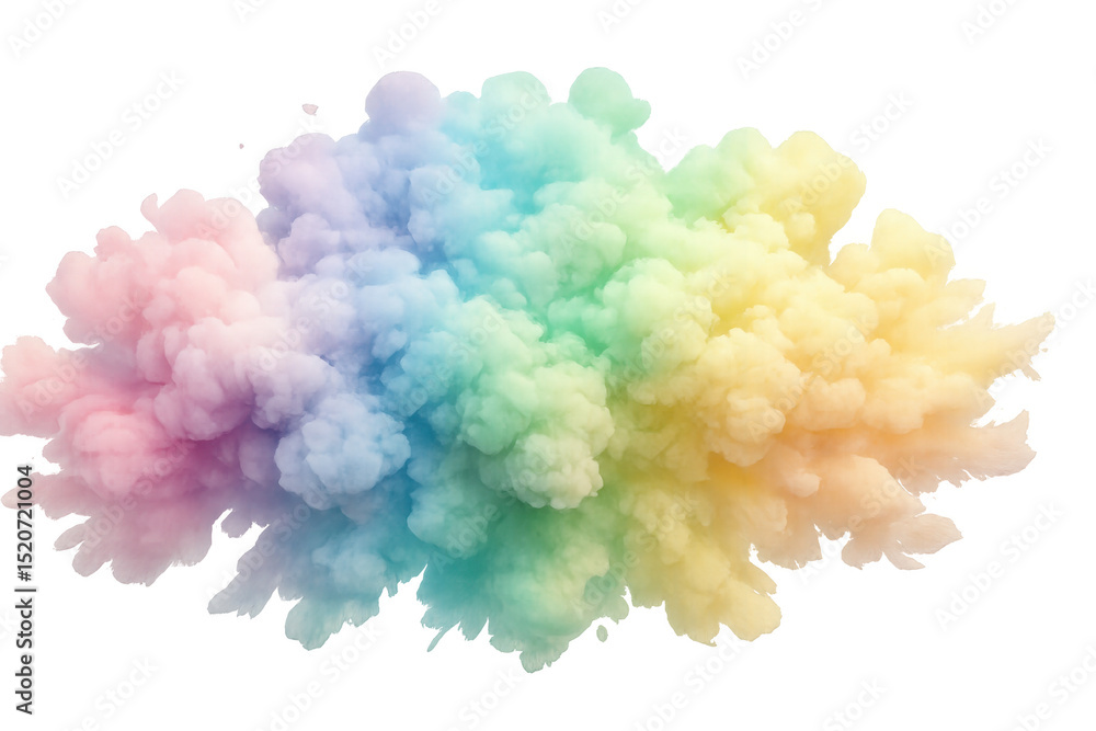 Poster vibrant colored smoke billowing, exploding in dynamic patterns, creating surreal visual impact again