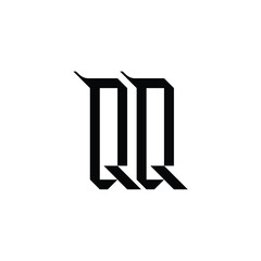 QQ monogram logo design letter text name symbol monochrome logotype alphabet character simple logo