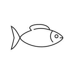 Fish icon vector template
