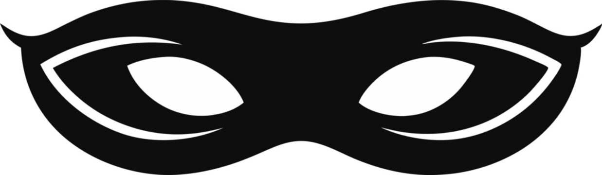 recommend clip art: Eye Mask For Sensory Rest Silhouette Vector Illustration