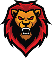 Fototapeta premium lion head with wings