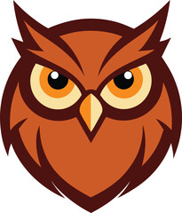 Obraz premium owl on white background
