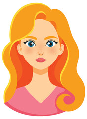 Woman with Long Red Hair