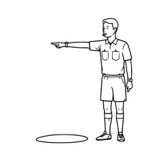 Football Penalty Call Illustration Action