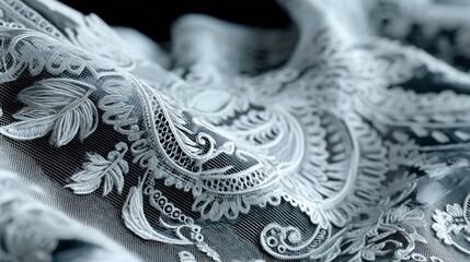 Obraz premium Delicate lace fabric texture