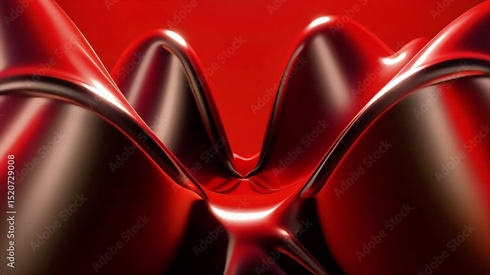 Poster abstract red liquid forms dynamic motion background