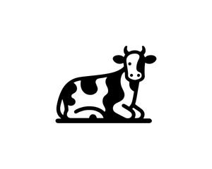 Cow full body graphic for brand identity