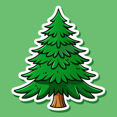 christmas tree vector illustration