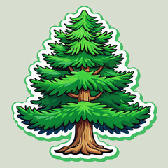 christmas tree vector illustration