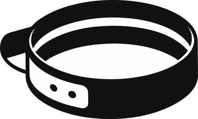 Hospital Wristband Scanner Silhouette Vector Illustration