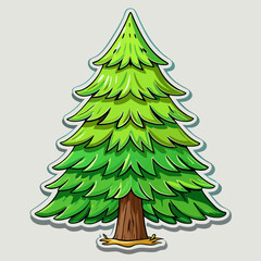 christmas tree vector illustration