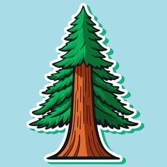 christmas tree vector illustration