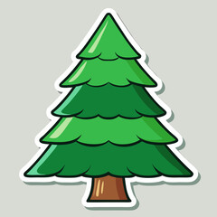 christmas tree vector illustration