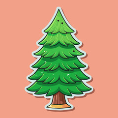 christmas tree vector illustration