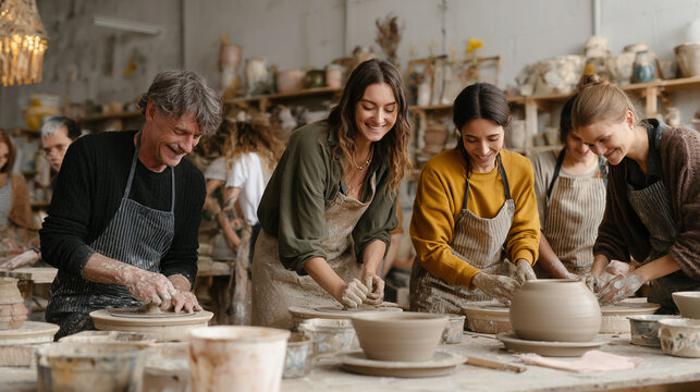 Clay Art Class: Collaborative Pottery & Ceramics Workshop for Creative Expression in a Supportive Studio Environment