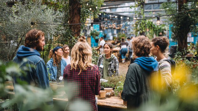 Community Workshop: Friends Collaborating Outdoors in a Natural Garden Setting