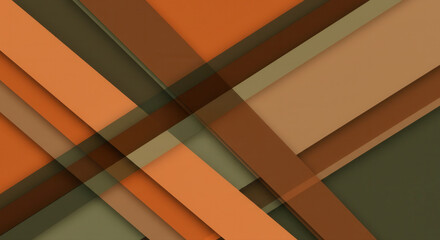 Geometric abstract with layered shapes and warm colors
