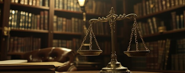 Scales of Justice in a Library Setting