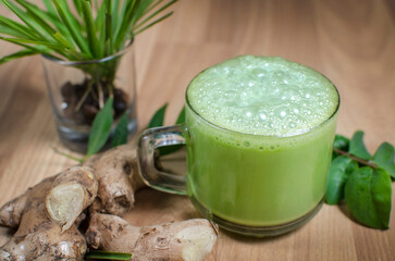 Traditional Herbal Drink with Lemongrass and Ginger