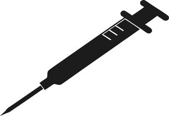 Pipette Tool Silhouette Vector Illustration 